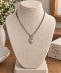 Forever Yours Silver Heart Necklace 🤍
