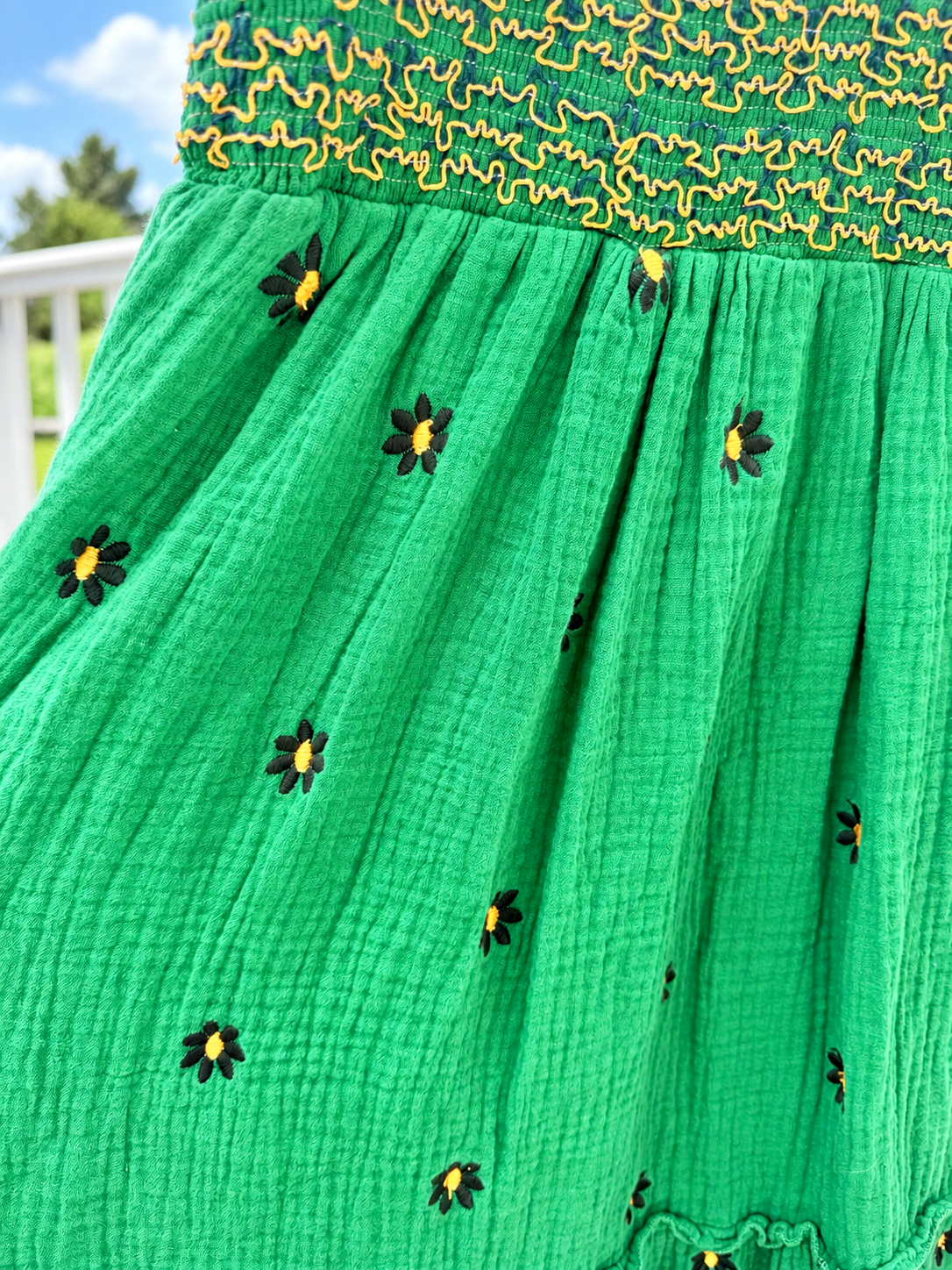 Emerald Daisy Days Dress