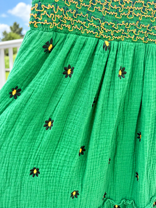Emerald Daisy Days Dress