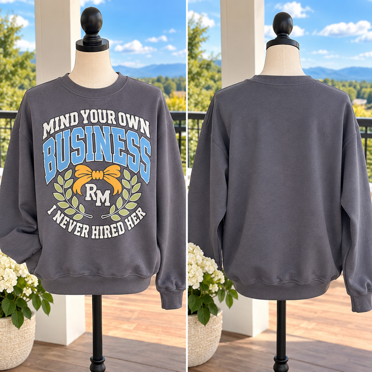 PRE-ORDER | Mind Your Own Business Mom Pullover