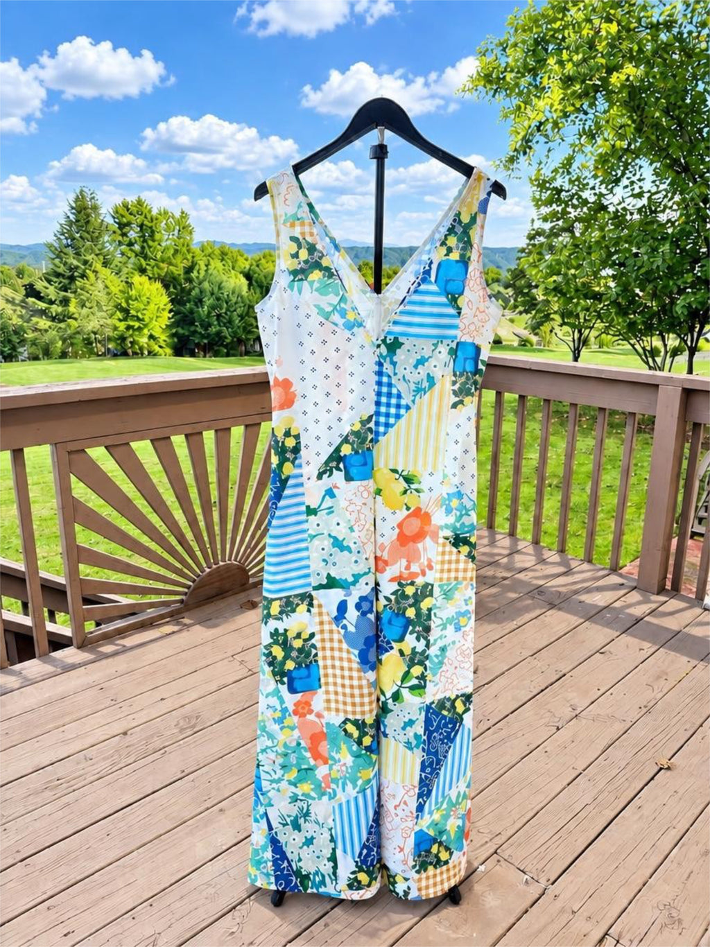The Lemon Grove Patchwork Maxi Dress