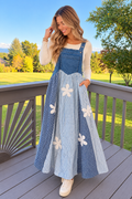 Blue Skies & Daisies Overall Dress