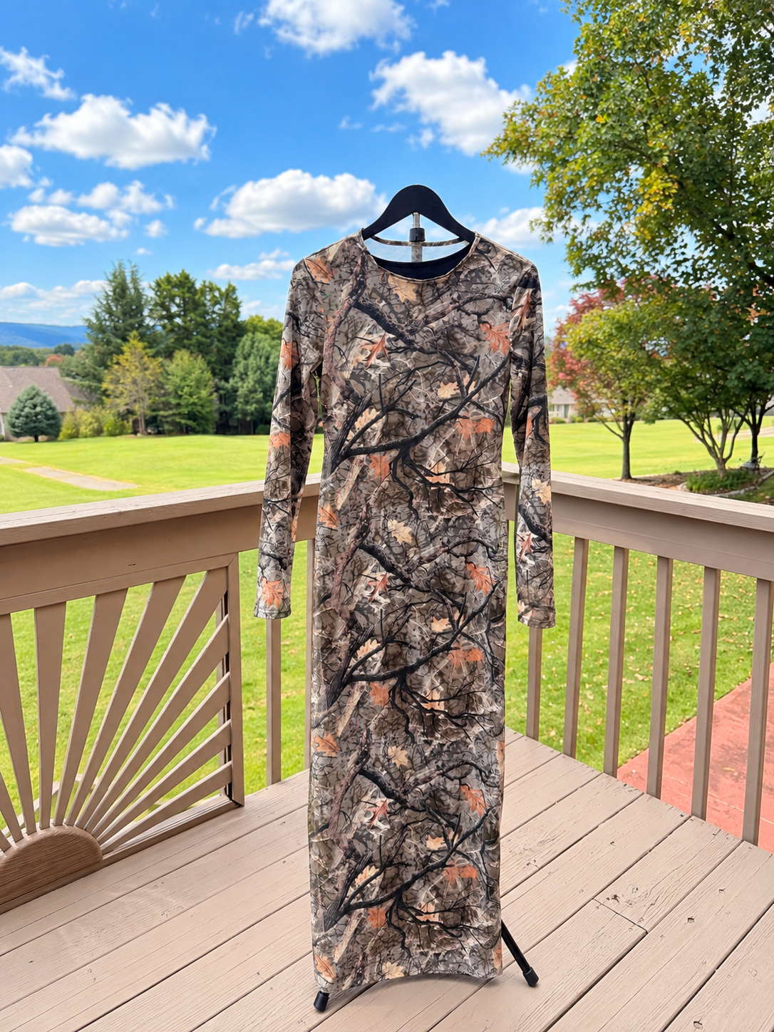 Into the Wild Camo Maxi Dress