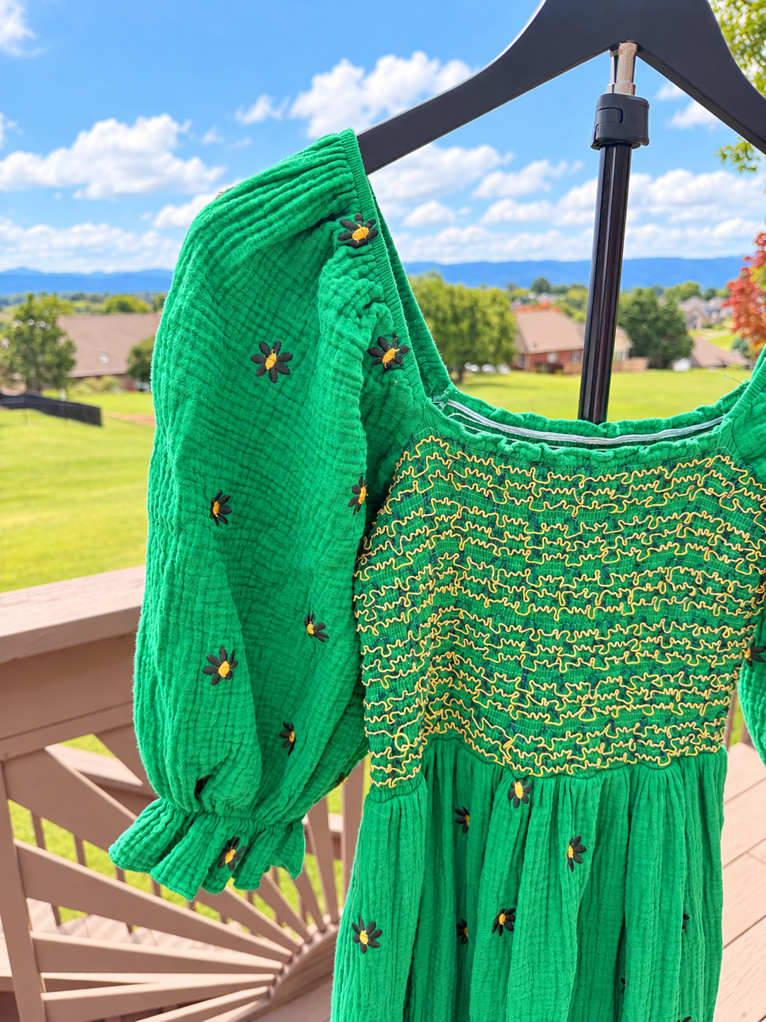 Emerald Daisy Days Dress