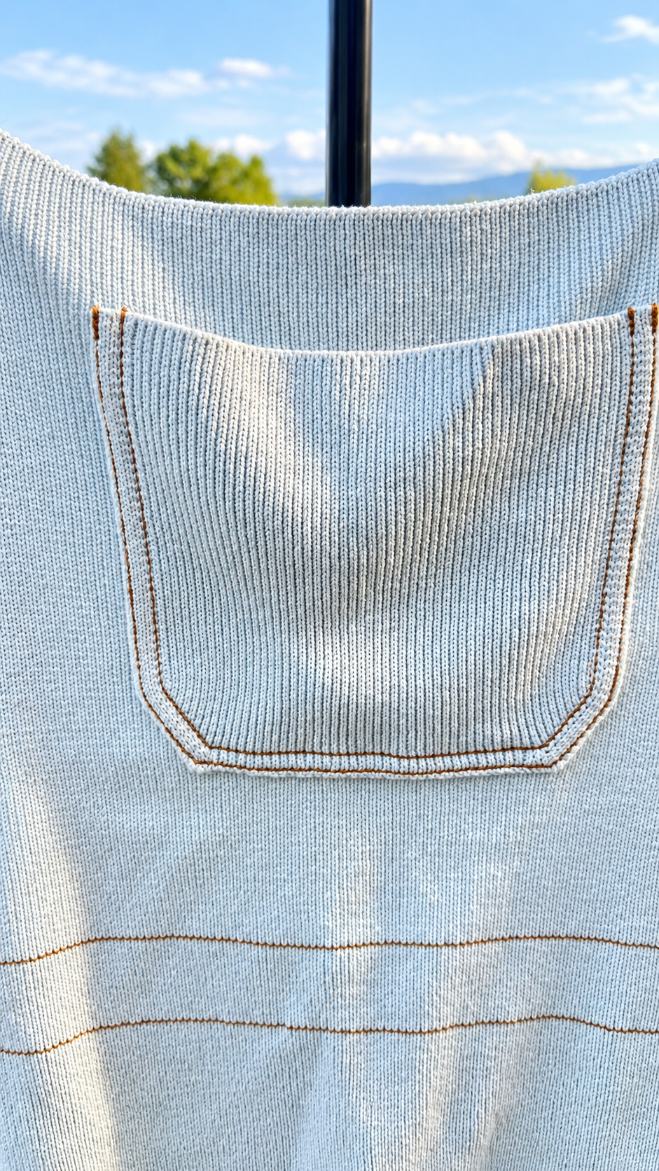 Zara Blue Skies Knit Pinafore Dress