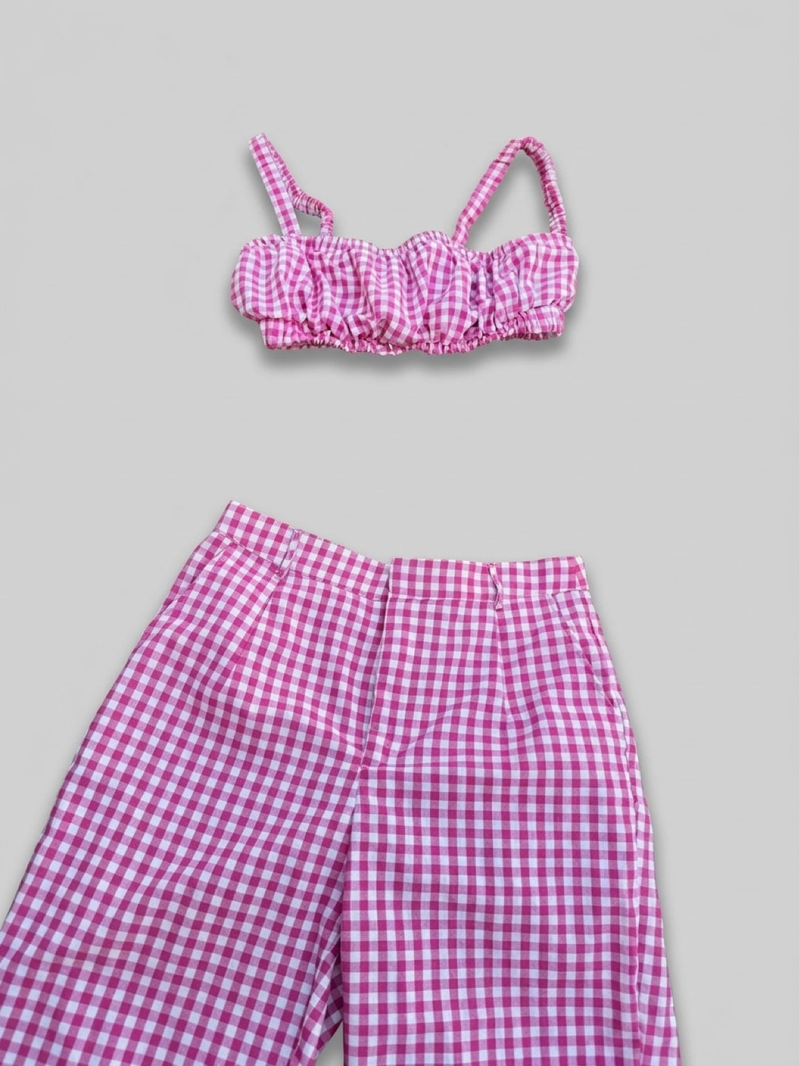 Pretty in Pink Gingham Set
