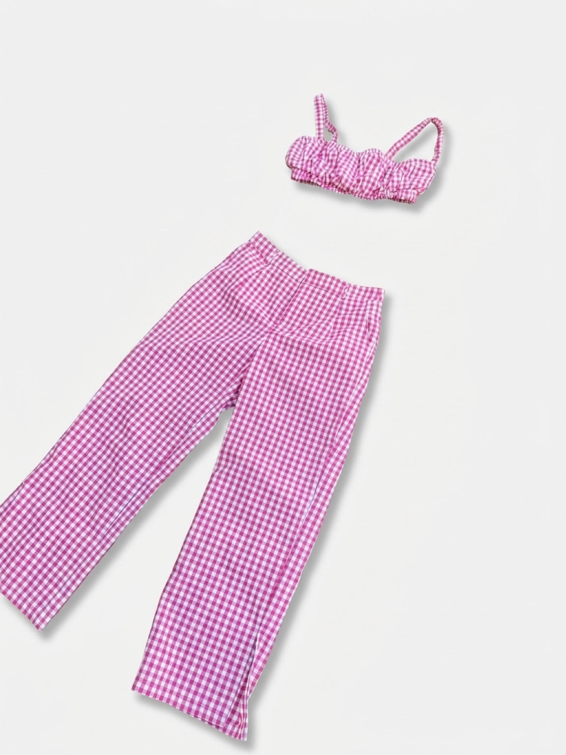Pretty in Pink Gingham Set