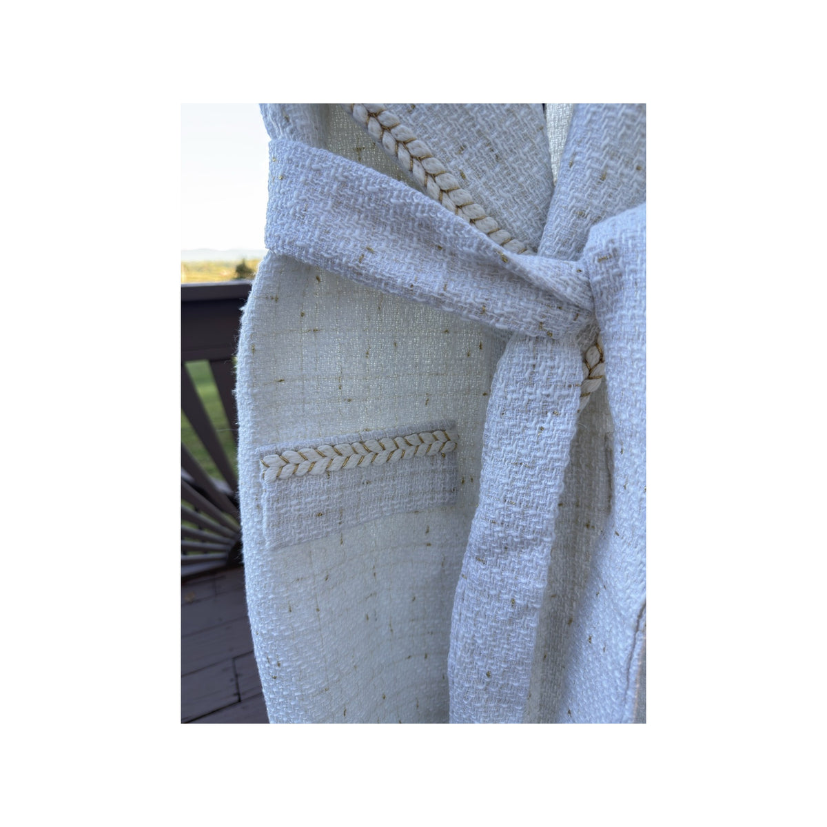 The Ivory & Gold Belted Vest ✨